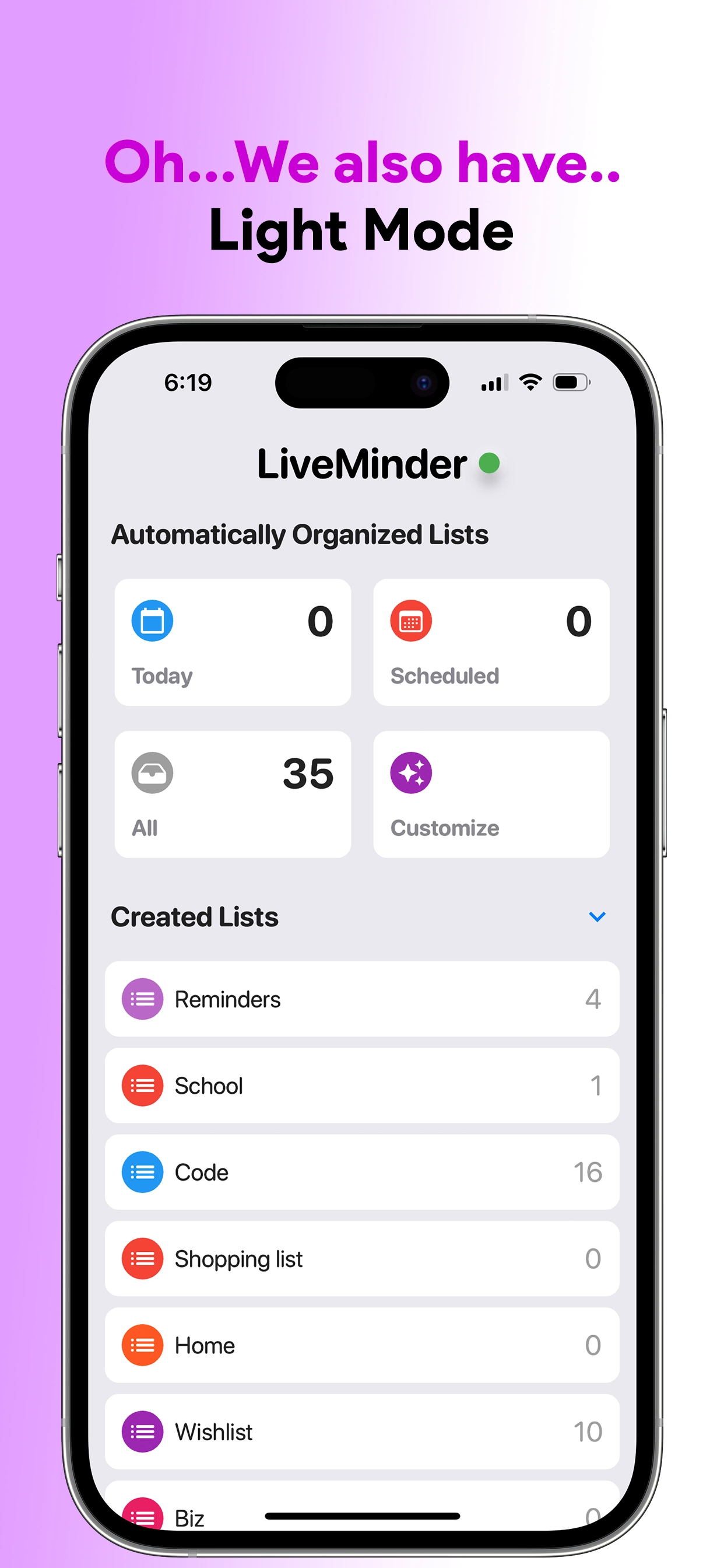 Live Minder App Screenshot 4